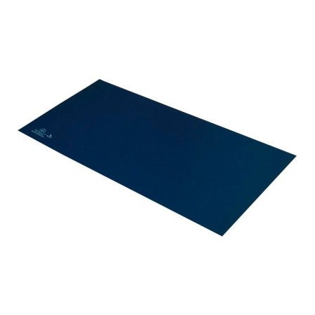 Desco Industries Inc Desco Statfree T2 Plus 66445 Dissipative Dual Layer Rubber Cut Mat 24"D x 36"W - Dark Blue 66445